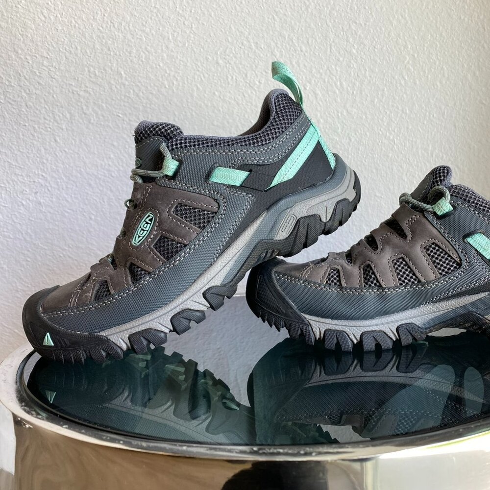 Keen Targhee Vent 6.5 Women hiking shoe Steel Gray/Ocean Wave Teal/green